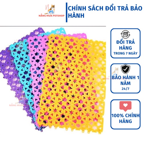 Tấm lót chuồng cho chó, lót sàn chống trơn trượt cho thú cưng