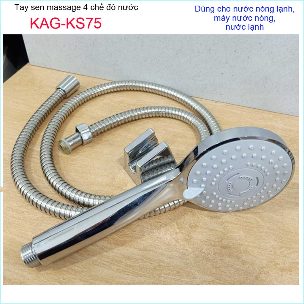 Vòi sen tắm cao cấp KAG-KS75 trọn bộ, Best Sales shower head vòi sen tia nước mạnh sử dụng tốt