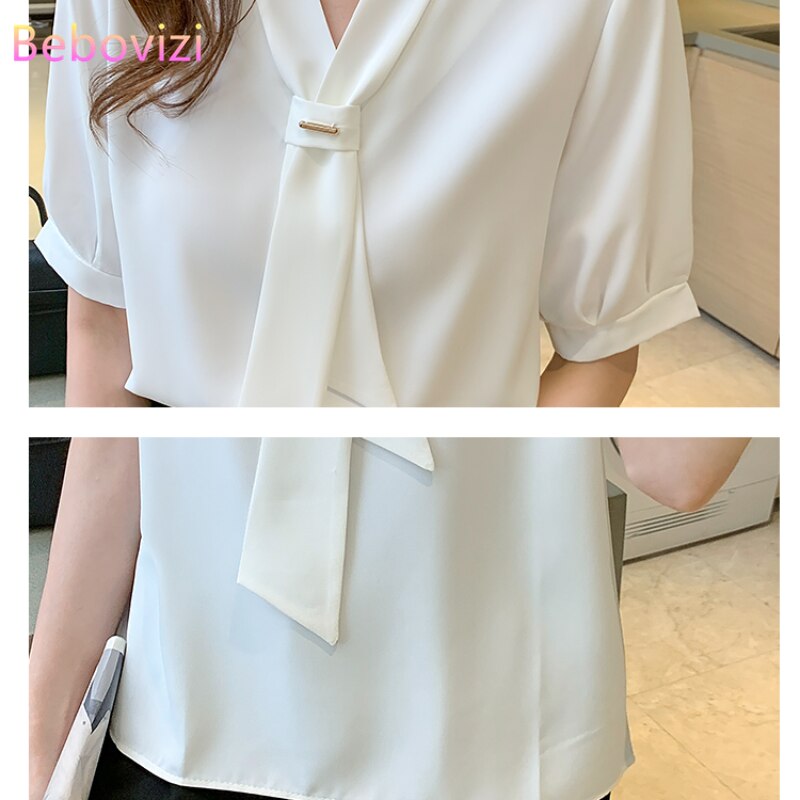 Áo Kiểu Nữ Cổ Chữ V Phong Cách Hàn Quốc 2021 | BigBuy360 - bigbuy360.vn