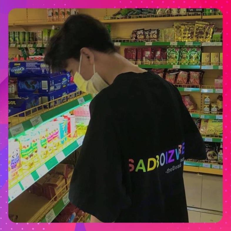 Áo Thun Tay Lỡ Unisex Sadboiz VIBES COLOR màu ĐEN/TRẮNG /Nam nữ unisex/FREESHIP 99K -/- Jaystoree | BigBuy360 - bigbuy360.vn