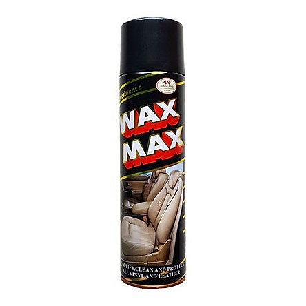 Xịt bóng nội thất ô tô và các loại da Wax Max 500ml, làm mới nội thất đồ da, gỗ, cao su, nhựa ô tô nhà cửa