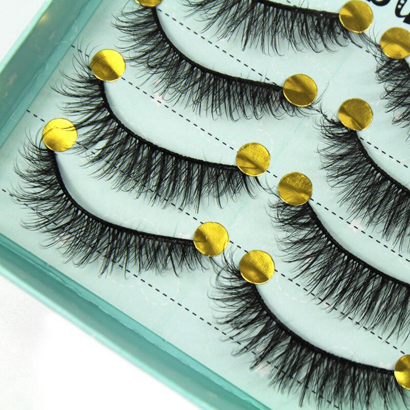 [Hàng mới về] Set 10 cặp lông mi giả 3d dày dài tự nhiên