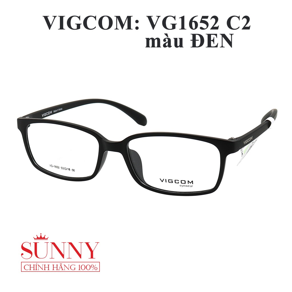 VG1652 Phần 2 - Gọng kính Vigcom chính hãng, bảo hành toàn quốc