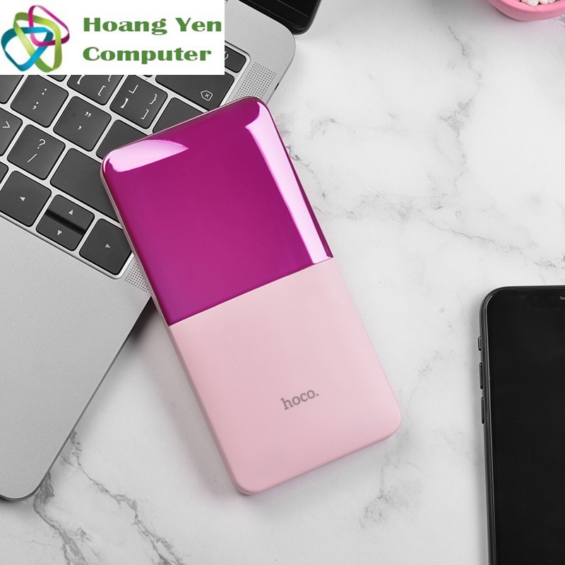 Sạc Dự Phòng Hoco J42 10000mAh Lõi Polymer 2 Cổng Sạc Vào, 2 Cổng Sạc Ra - BH 1 Năm