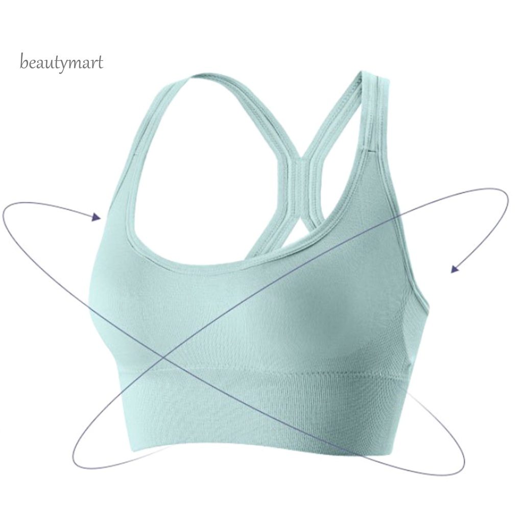 Áo Bra Thể Thao Không Gọng beautymartm1 Chất Liệu Thấm Hút Khô Thoáng Nhanh Chóng