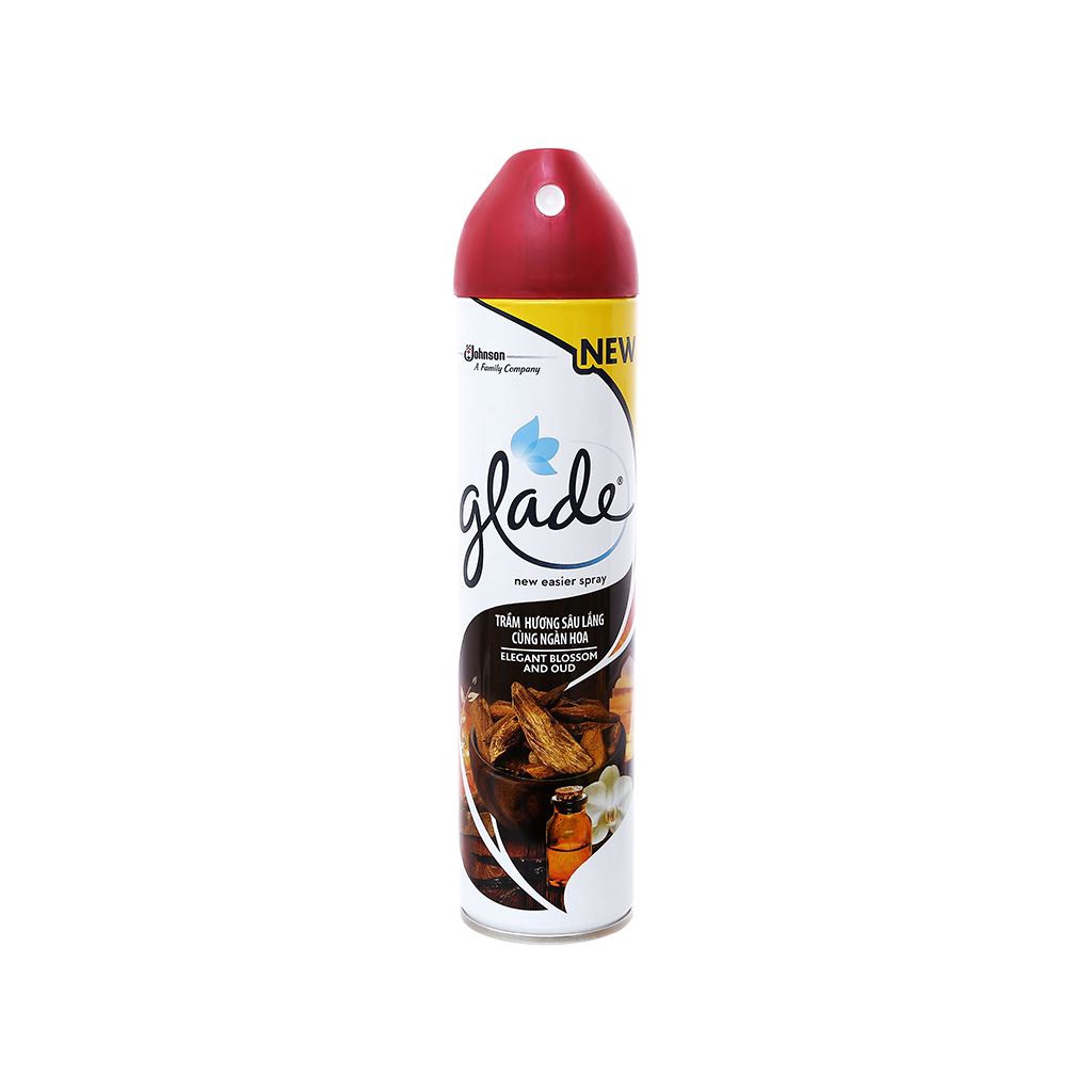 Combo 2 Chai Bình Xịt Thơm Phòng Glade Nature Trầm Hương Sâu Lắng Cùng Ngàn Hoa 280gx2