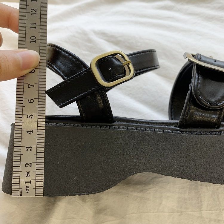 Giày Sandal Đế Dày Thời Trang Mùa Hè Phong Cách Retro