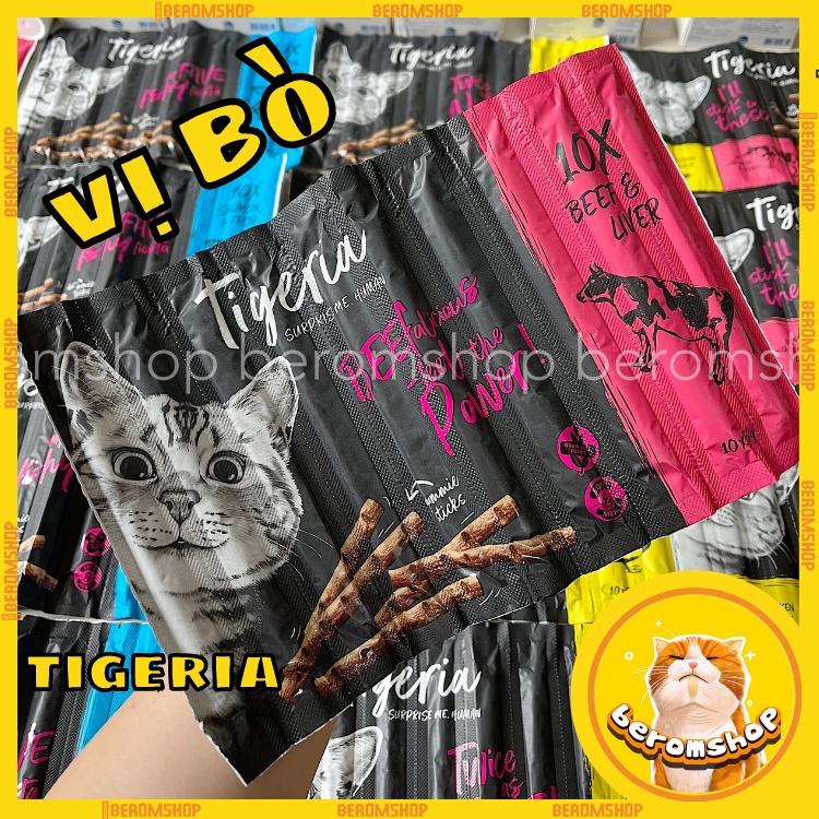 GẬY THƯỞNG TIGERIA STICK SNACK 5G 4 VỊ CHO MÈO NHẬP ĐỨC CỰC NGON GIÁ CỰC RẺ