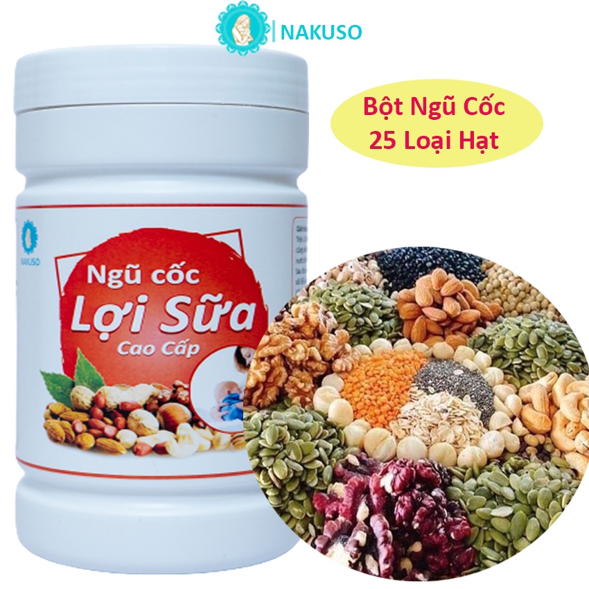 Ngũ Cốc Lợi Sữa Hiệu Quả Cho Mẹ Sau Sinh - Sữa Hạt Cao Cấp 25 Loại Hạt NAKUSO