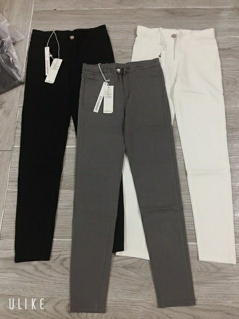 Quần jean nữ lưng cao co giãn quần bò giấy nữ vải skinny | BigBuy360 - bigbuy360.vn