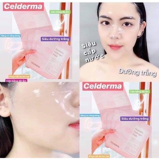 Mặt nạ thạch Celderma hồng Ninetalks Hydrogel Mask