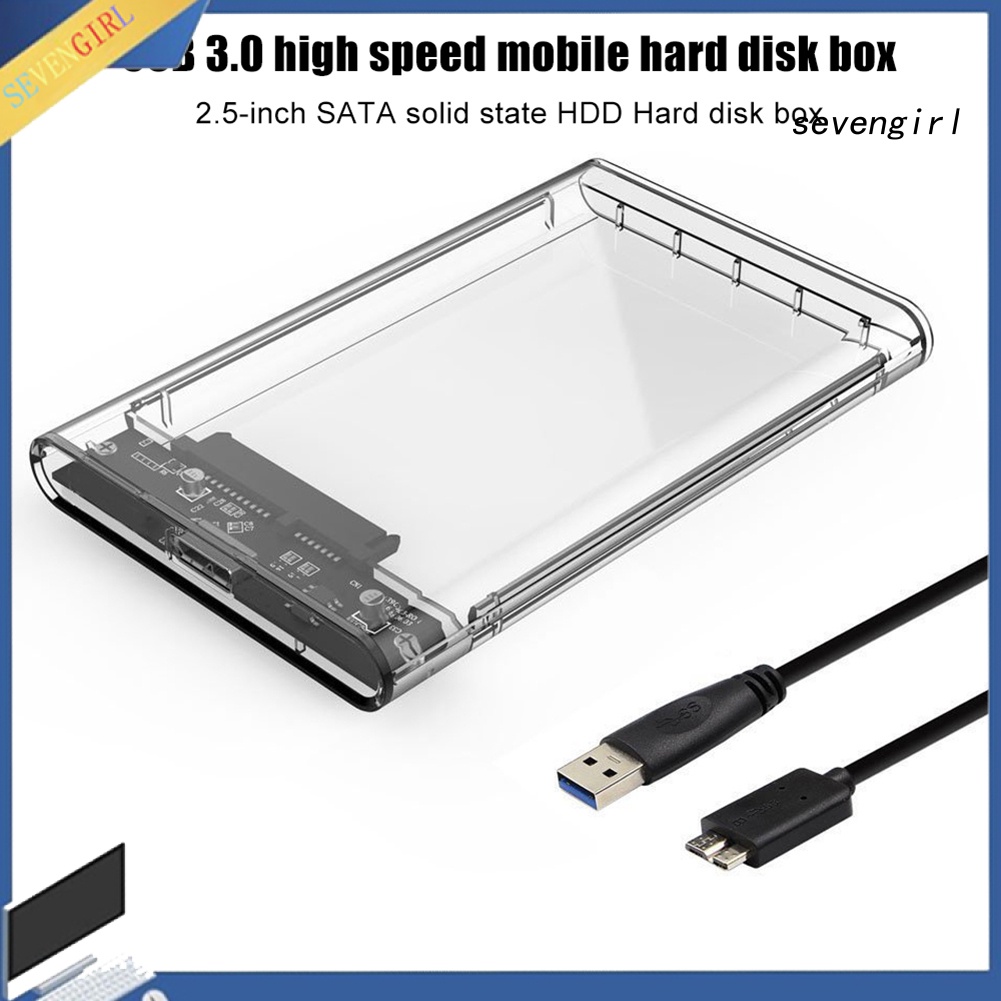 Hộp Đựng Ổ Cứng Ngoài Sev-5Gbps 2.5inch Sata Hdd Ssd Usb 3.0 Tốc Độ Cao Cho Pc