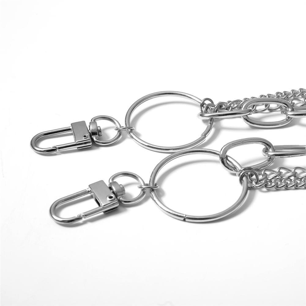 Luol Dây Xích Kim Loại Đơn Gắn Ví / Móc Chìa Khóa Đeo Thắt Lưng Phong Cách Hip Hop Punk