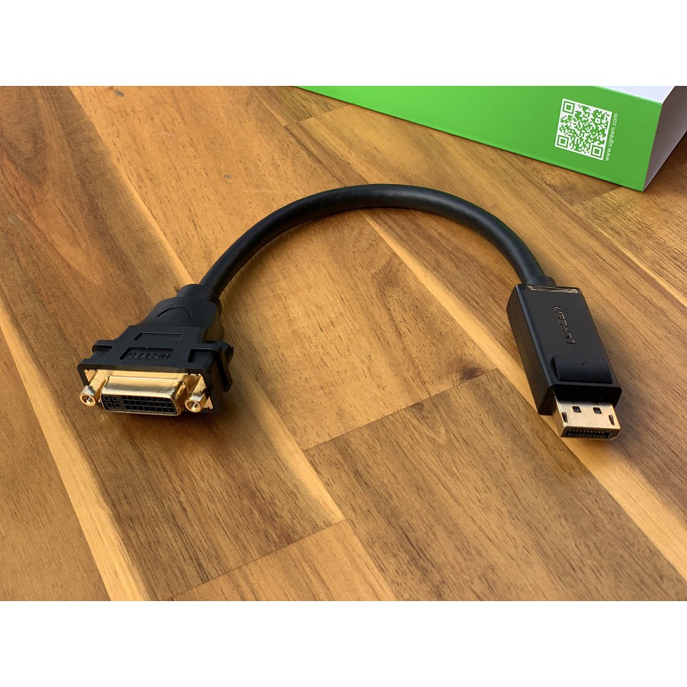 Cáp Chuyển Đổi Displayport To DVI ( 24+5 ) đầu Âm Chính Hãng Ugreen 20405