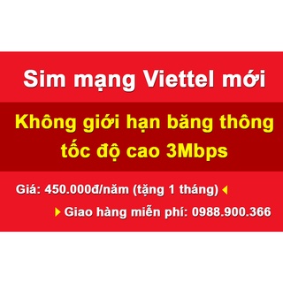 Sim mạng Viettel cả năm Umax50N - Xem Youtube, facebook không giới hạn
