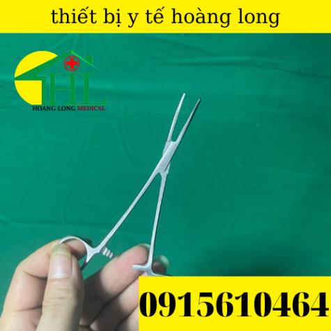 Panh Y Tế, Panh Gắp Phẫu Thuật, Pen Kẹp Y Tế, Panh Cong Không Mấu 14cm - Hàng Pakistan