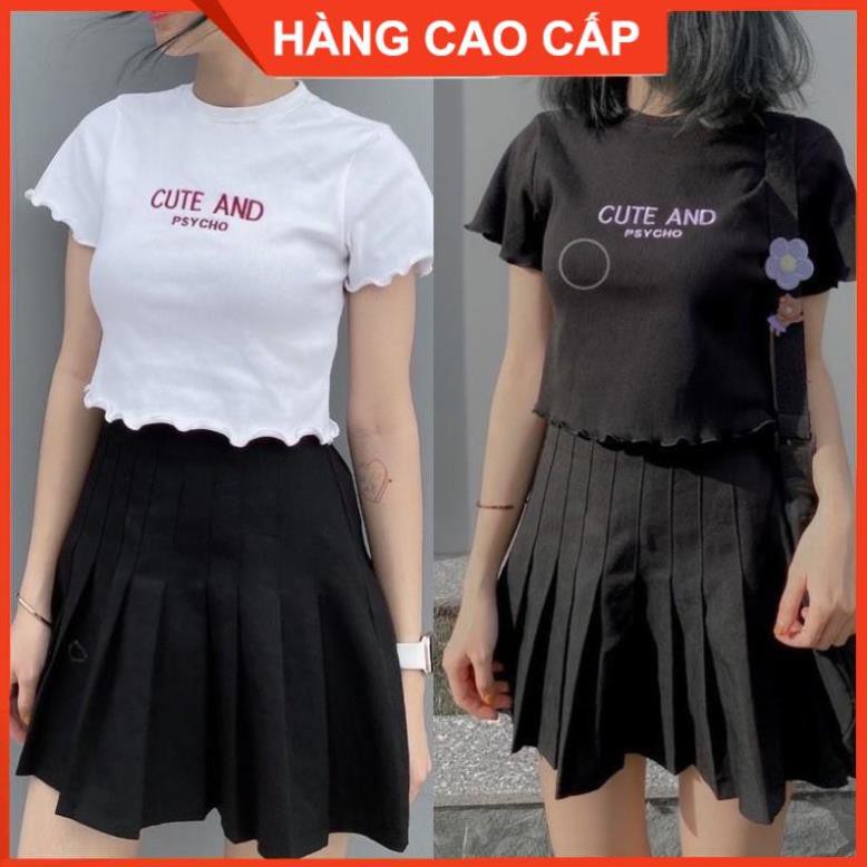 Áo Croptop Ôm Tay Ngắn, Croptop Kiểu Tay Ngắn - [HÀNG CAO CẤP] | BigBuy360 - bigbuy360.vn