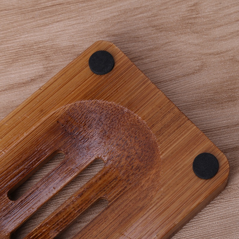 Khay Giá Đỡ Xà Phòng Bằng Gỗ Tre Tự Nhiên Cho Phòng Tắm