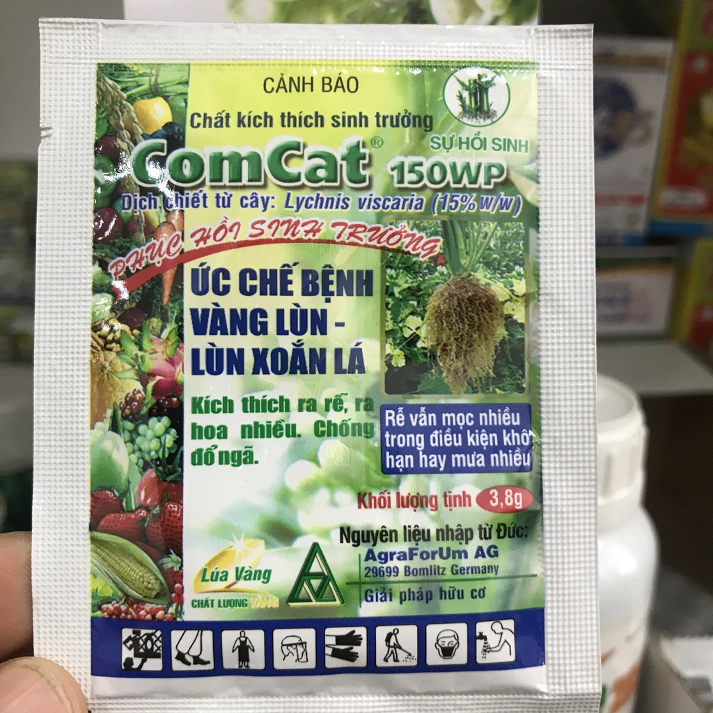 Phân Comcat 150WP - Kích Thích Sinh Trưởng Nguồn Gốc Hữu Cơ gói 3,8g Longf1