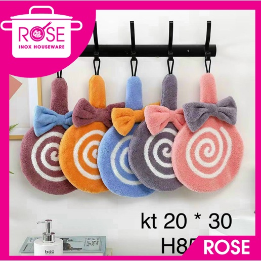 Khăn Lau Tay Nhà Bếp Hình Đáng Yêu  Vải Mềm Mại Thấm Nước Cực Tốt