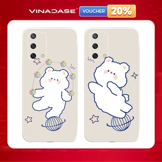 Ốp lưng Vina Case OPPO A1K/A5S/A9 2020/A31/A54/ ....Silicone TPU dẻo viền vuông bảo vệ camera hình Gấu Trắng