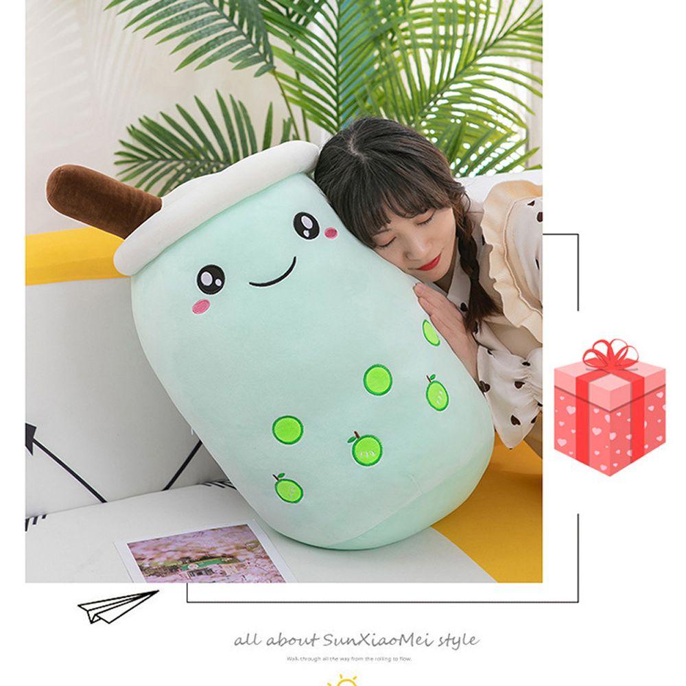 Gối Ôm Nhồi Bông Hình Ly Trà Sữa Dễ Thương Cho Bé