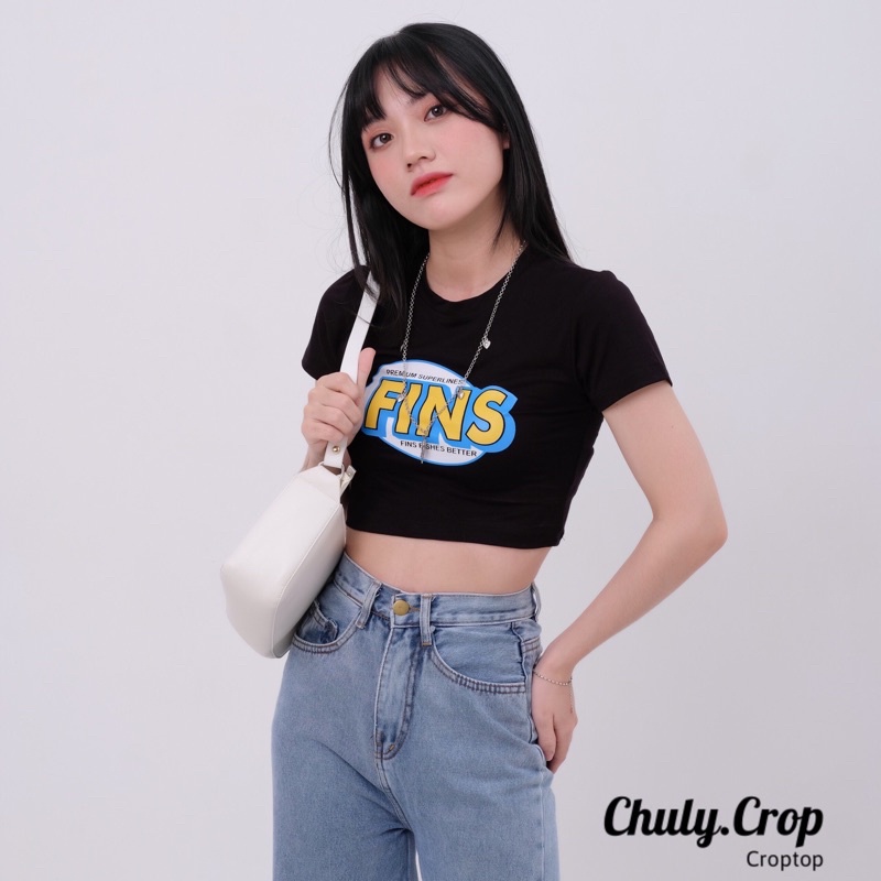 Áo croptop ôm in hình Sinner màu trắng đen dễ mặc dễ phối đồ⚡⚡ kèm ảnh thật