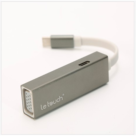 LE TOUCH USB 3.0 TYPE-C VGA Hub with Power Delivery 3IN1