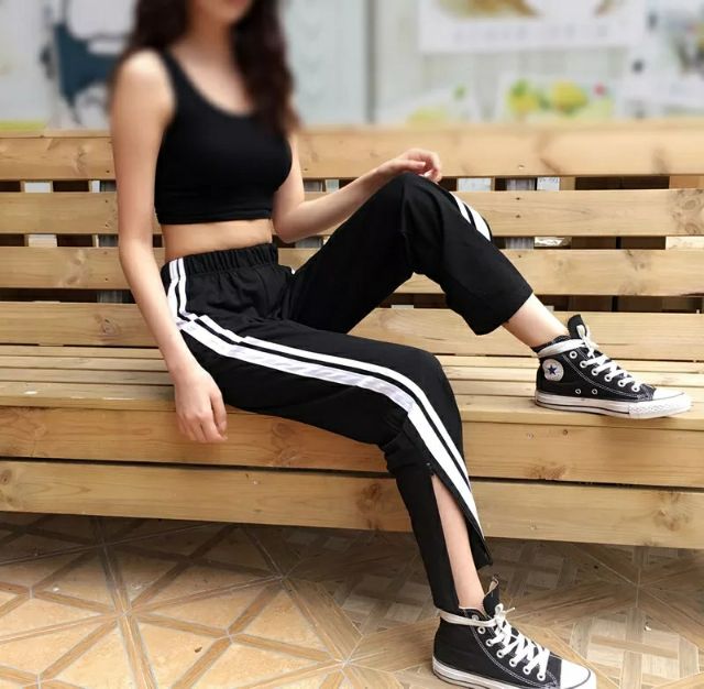 QUẦN SỌC XẺ - DÁNG BAGGY CULLOTTES