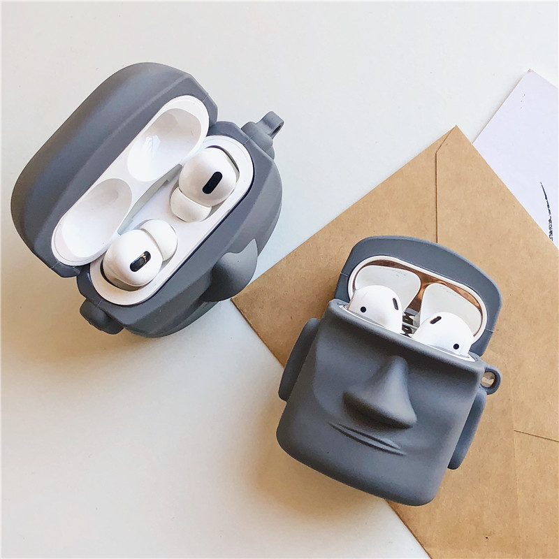 Vỏ đựng bảo vệ hộp sạc tai nghe Airpods 1/ 2 hình tượng đá Phục Sinh