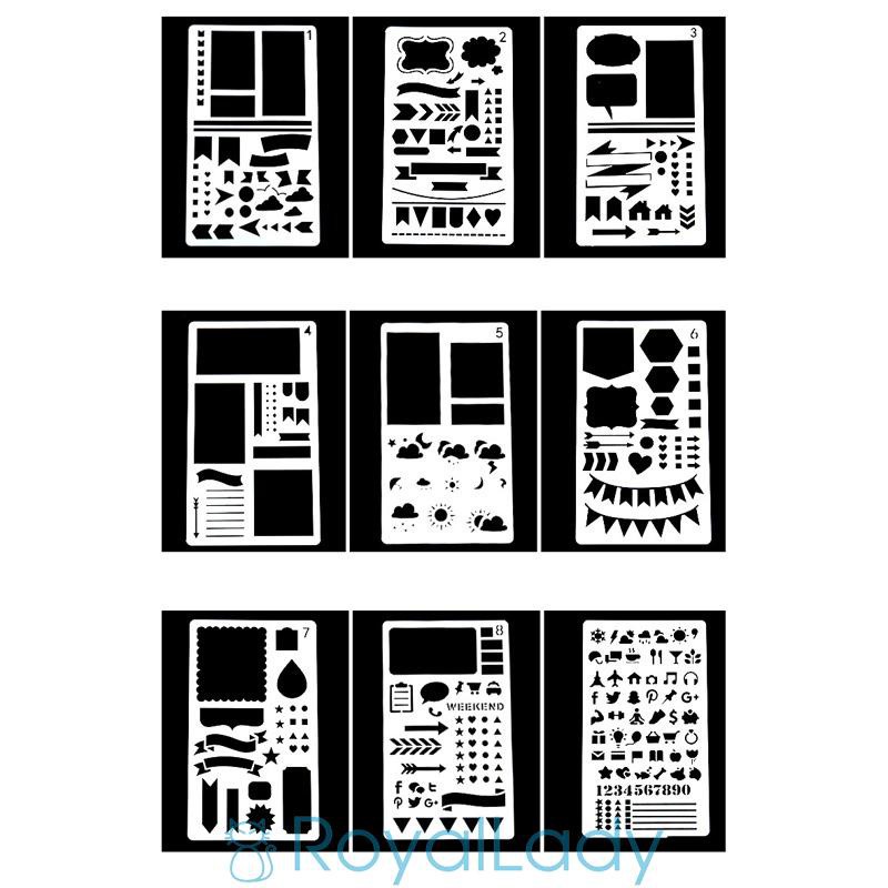 High Quality Scrapbook DIY Template Planner Decor Stationery Drawing Stencil