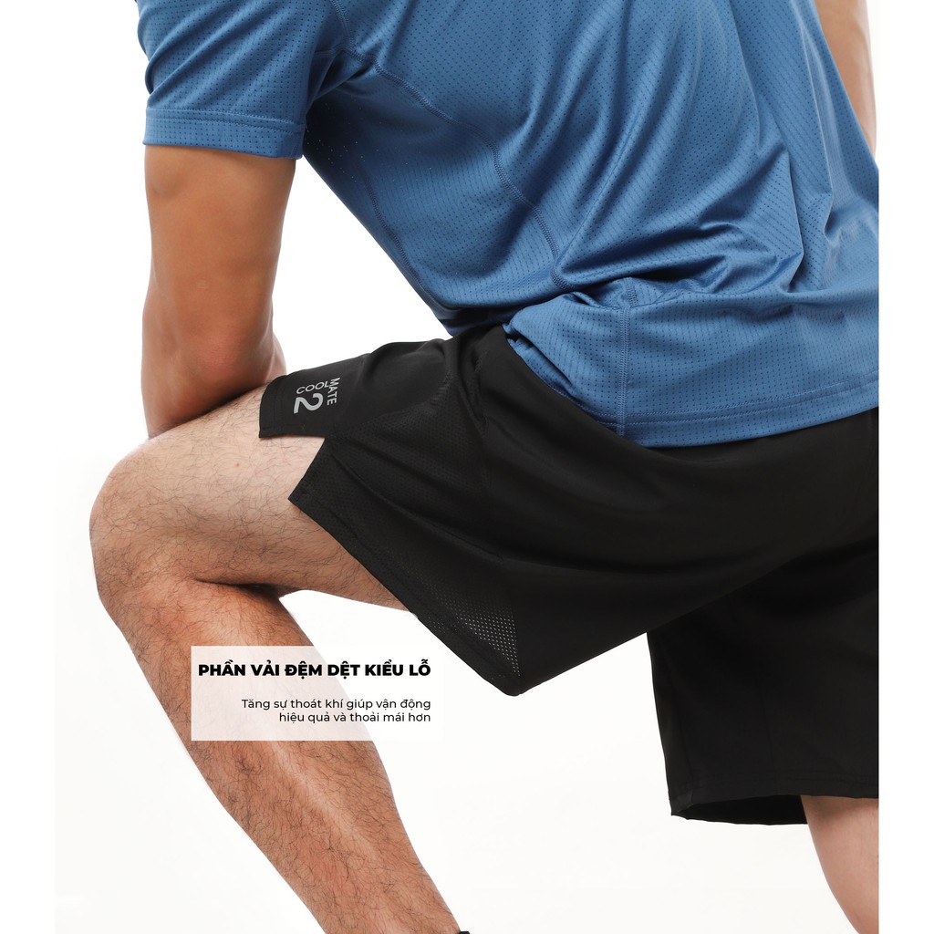 Quần thể thao nam Ex-Cool Short - thoải mái vận động (có lớp lót trong) thương hiệu Coolmate | BigBuy360 - bigbuy360.vn