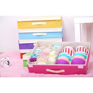 HỘP ĐỰNG ĐỒ LÓT 16 NGĂN CÓ NẮP
