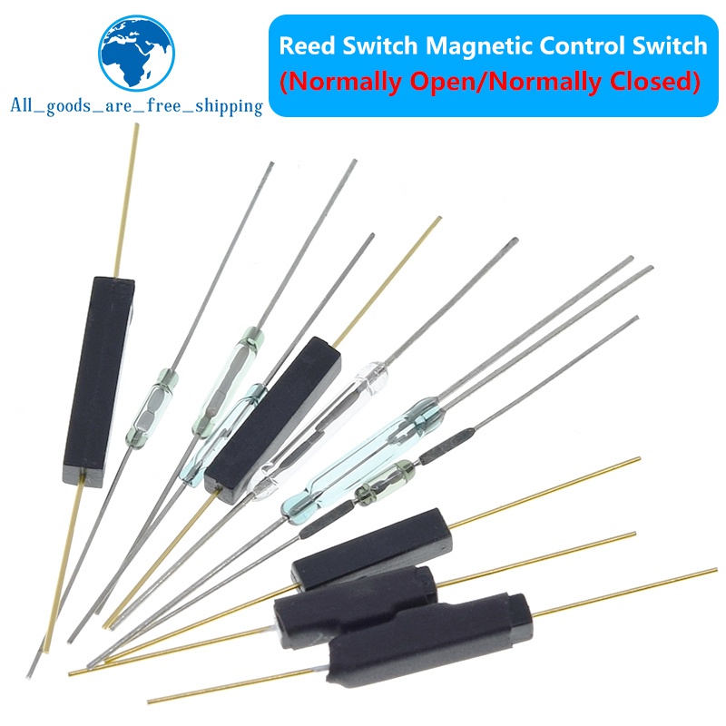 10 cái n / o reed switch công tắc từ tính thường mở / thường đóng công tắc cảm ứng chuyển đổi từ tính cho arduino