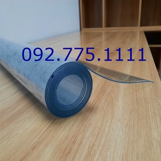 Tấm nhựa dẻo (Rộng 1,2m) trong suốt giả kính | PVC dẻo trải bàn trang trí nhà cửa | Tấm nhựa PVC