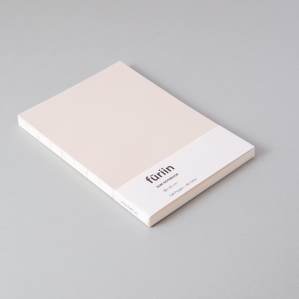 Furiin - Sổ Tay Slim Notebook - Hồng Nhạt