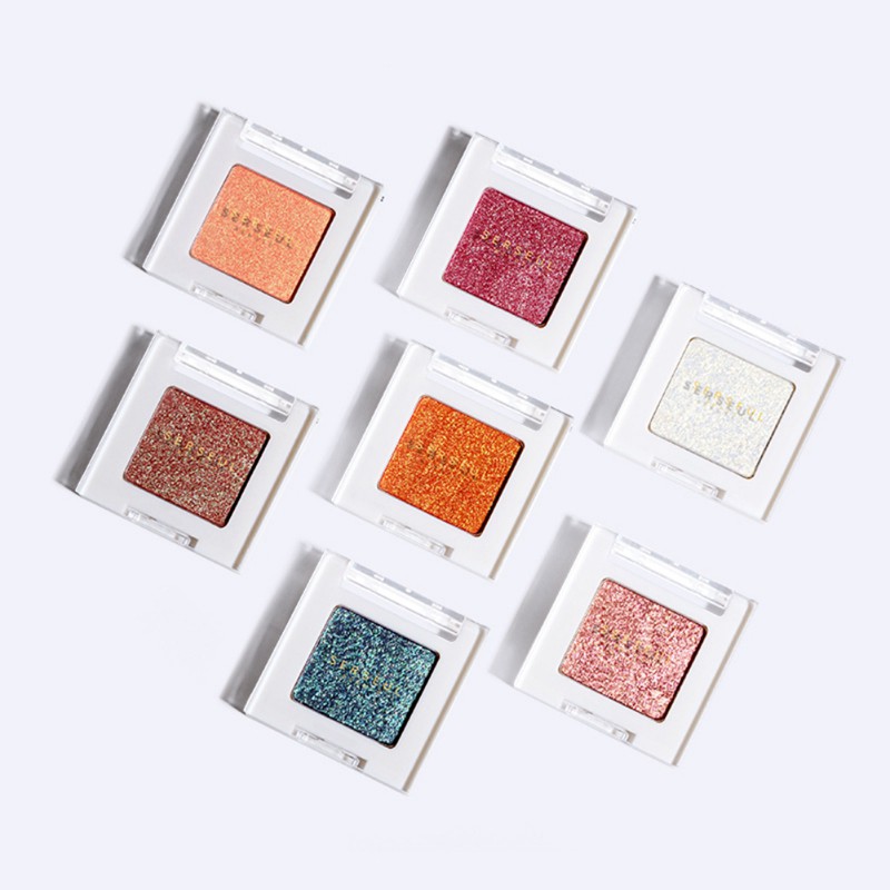 [Hàng mới về] Hộp phấn mắt màu đơn có nhũ lâu trôi chống nước