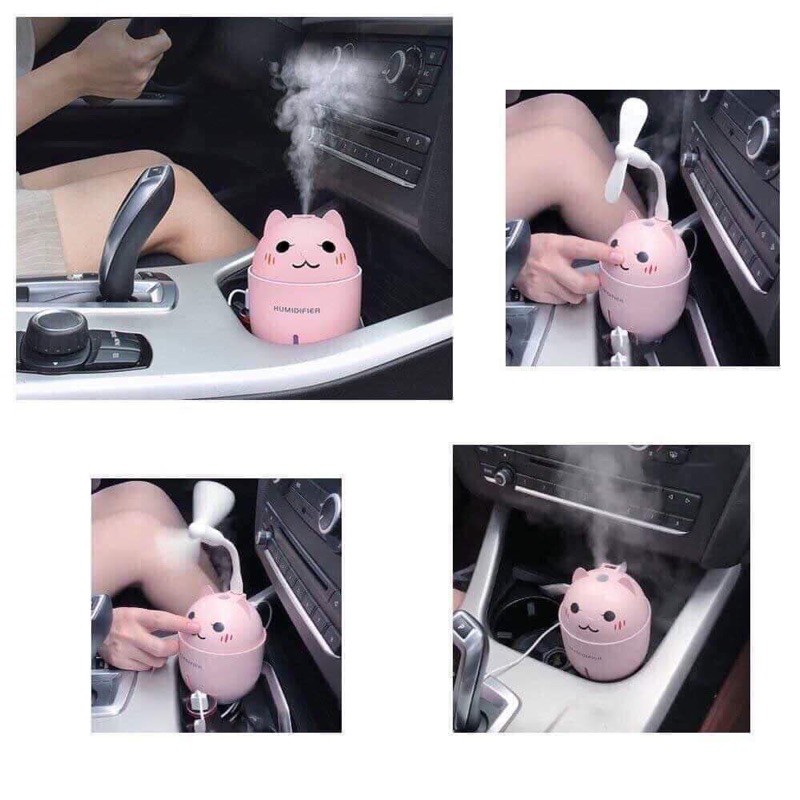 MÁY PHUN SƯƠNG💝FREESHIP💝tạo độ ẩm có quạt kèm tinh dầu