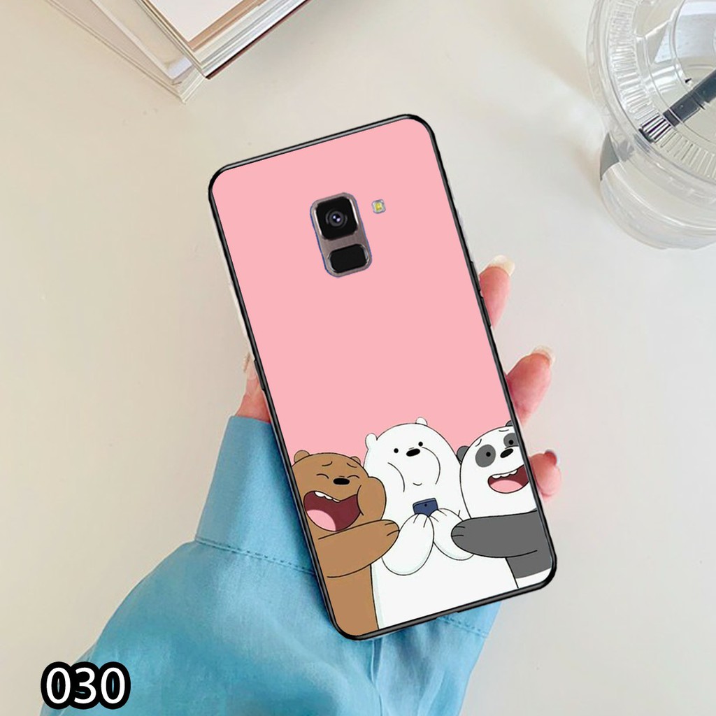 Ốp lưng Samsung A6-2018/A6 Plus/A8-2018/A8 Plus in hình  gấu Bear siêu đẹp, độc, lạ_KINGSTORE.HN_Ốp SS A6/A6P/A8/A8P