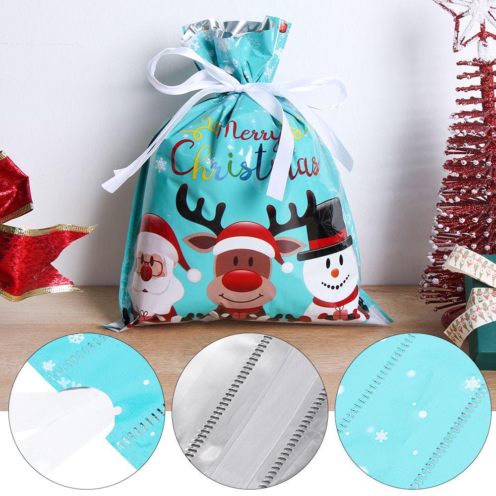 CHOOKEY Set 5 Túi Lụa Đựng Quà Giáng Sinh