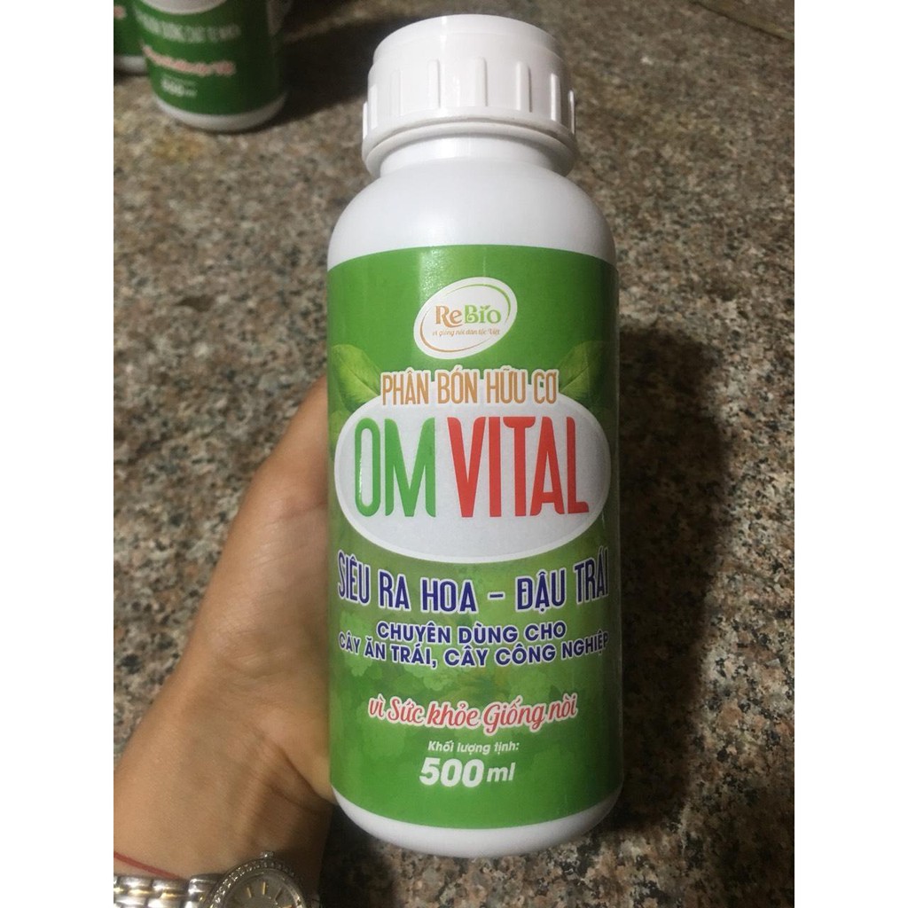 OM VITAL Siêu ra hoa (chai 500ml)- Sai hoa, đậu quả, chống rụng trái non