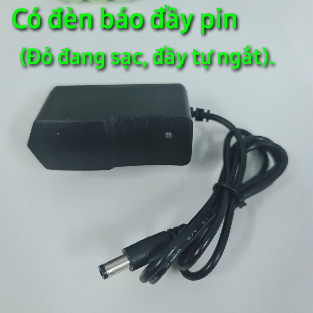 Sạc pin 1S 4.2V 1A. Sạc pin sắt Lithium 18650 3,6V - 4,2V. Sạc 1 cell hoặc nhiều cell đều được, có đèn báo đầy