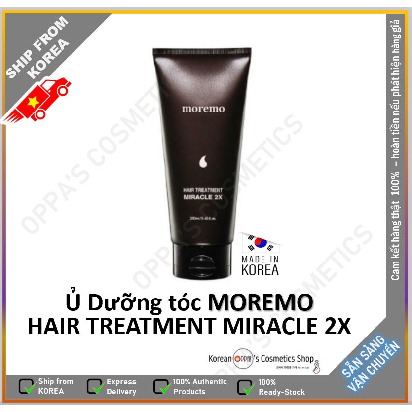 KEM Ủ DƯỠNG TÓC MOREMO 180ml HAIR TREATMENT MIRACLE 2X