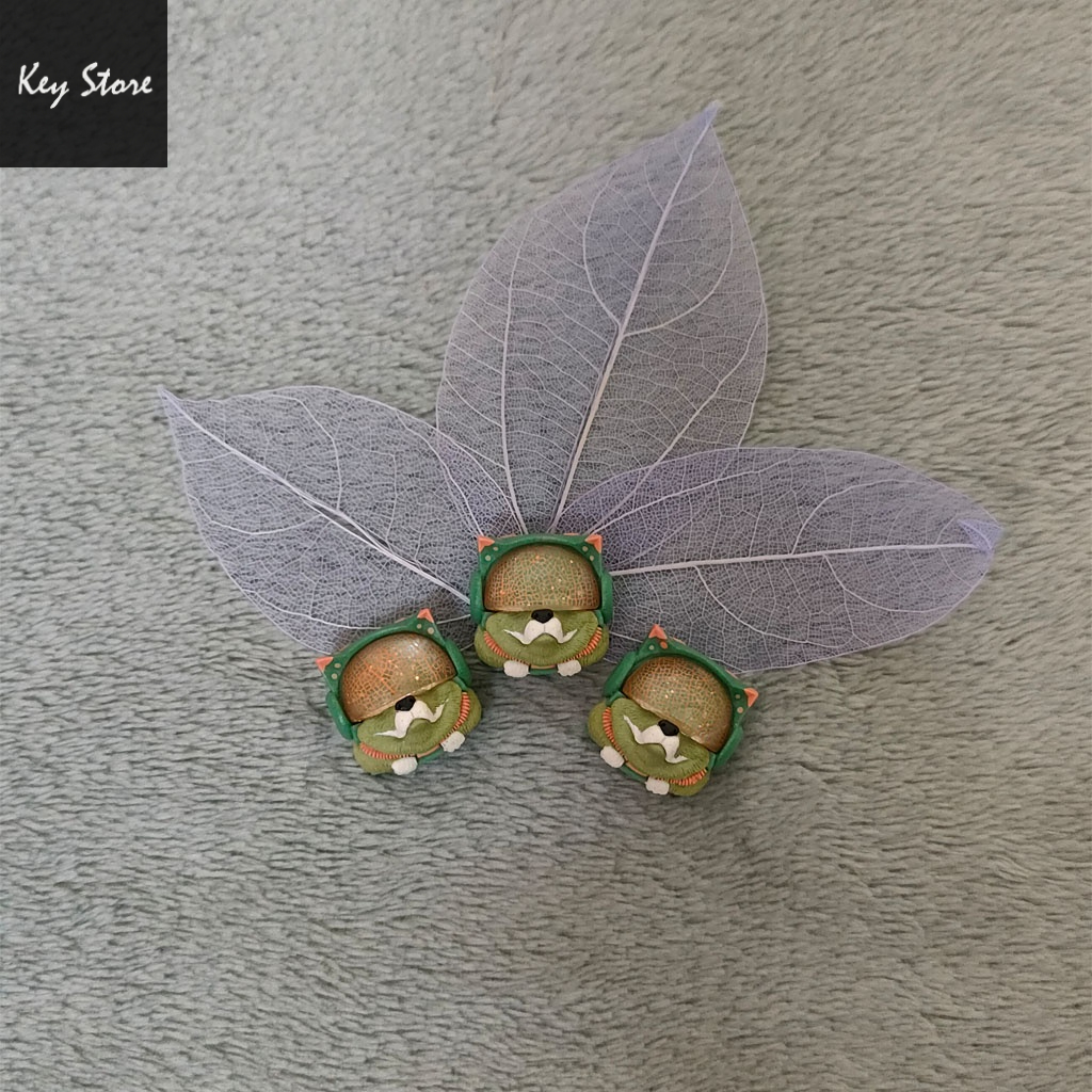 Nút bàn phím cơ artisan keycap sirius màu classic retro kính vân lá limited