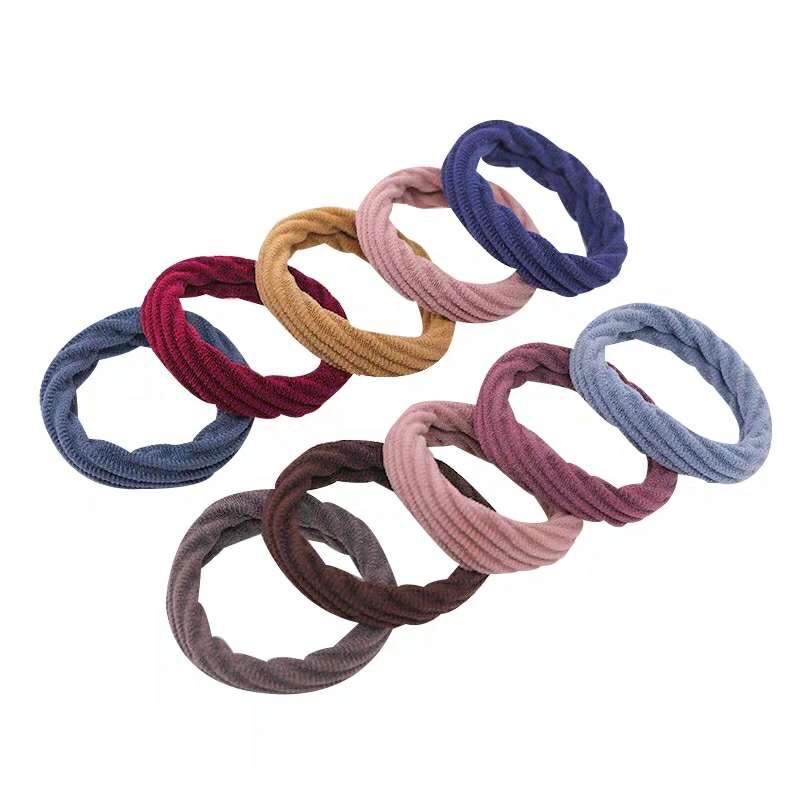 10/20Chiếc Dây Buộc Tóc Nữ Cao Cấp Phong Cách Hàn Quốc Co Dãn Tốt Nhiều Màu sắc