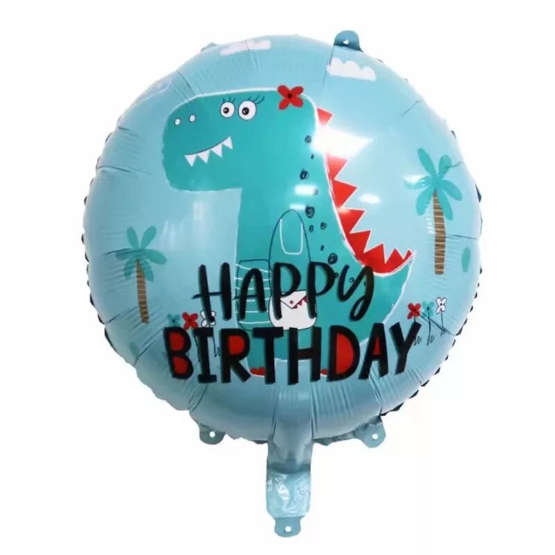 Bong Bóng Lõi Nhôm Hình Khủng Long 18 inch Trang Trí Tiệc