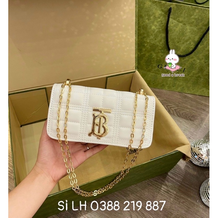 Túi Đeo Chéo Túi Đeo Vai Trần Chỉ Ô Vuông Logo B-T