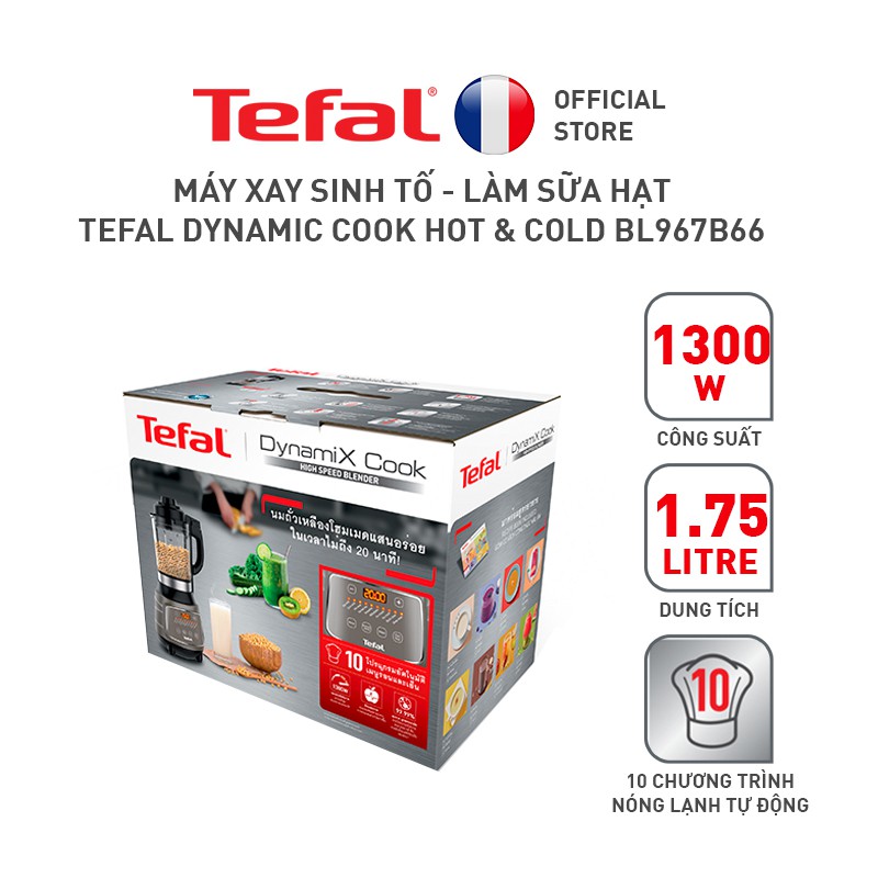 (HÀNG CHÍNH HÃNG) Máy Làm Sữa Hạt Đa Năng Tefal - BL967B66