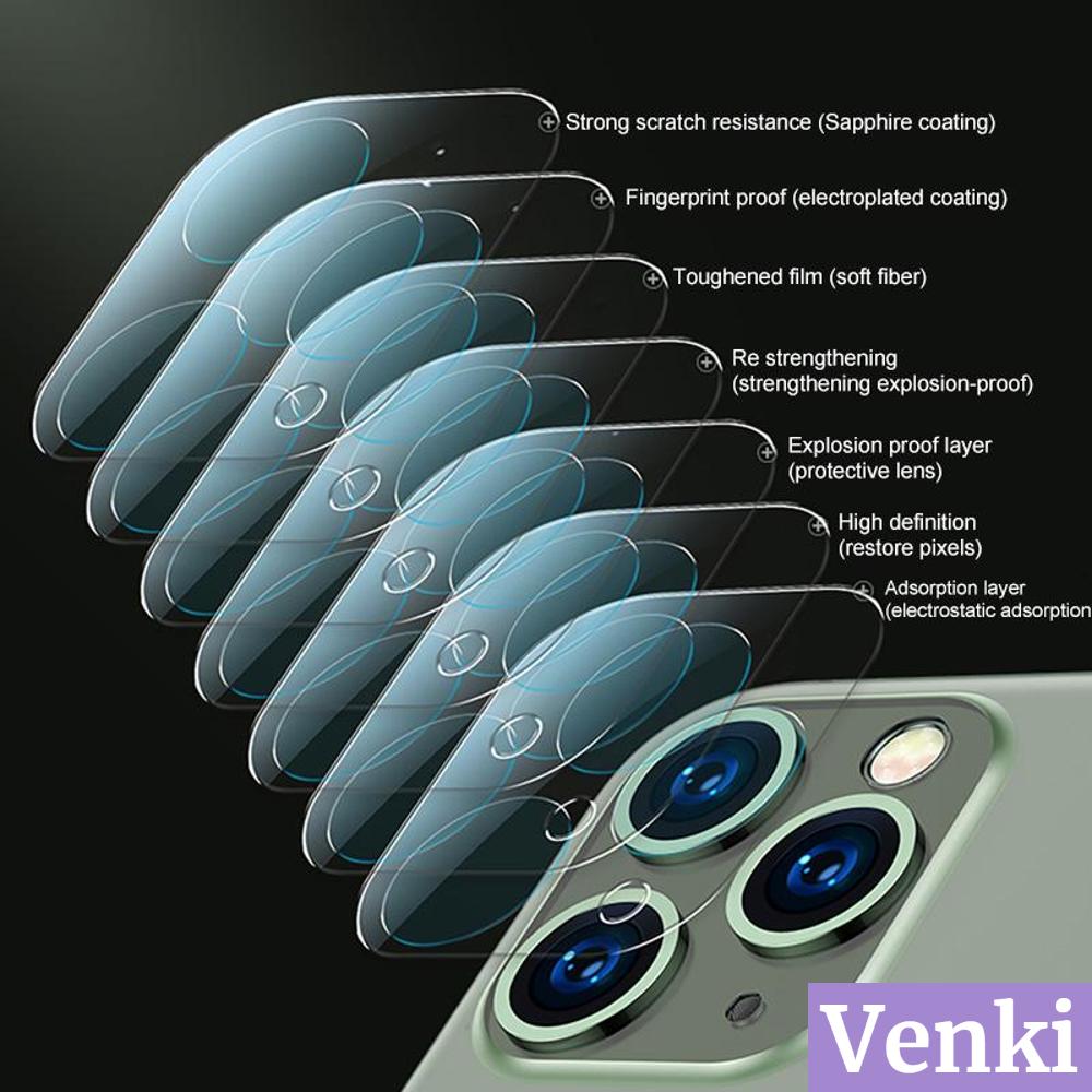 Kính cường lực bảo vệ máy ảnh cường độ cao trong suốt thích hợp cho Iphone 11 Pro Max
