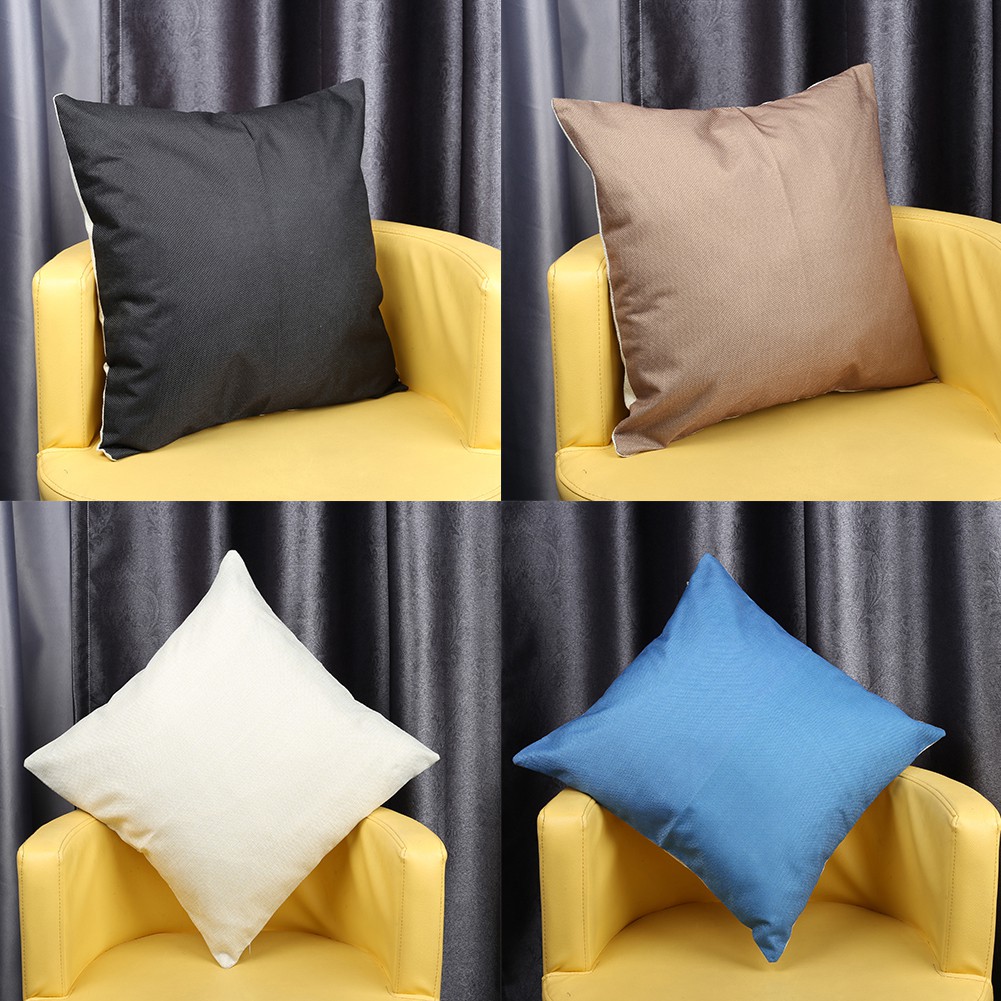 Gối tựa sofa hình vuông đơn sắc mới nhất